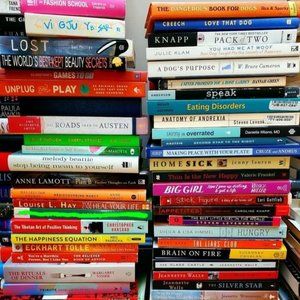 Non fiction Books- mental health, eating disorders, sociology, dogs, wellness